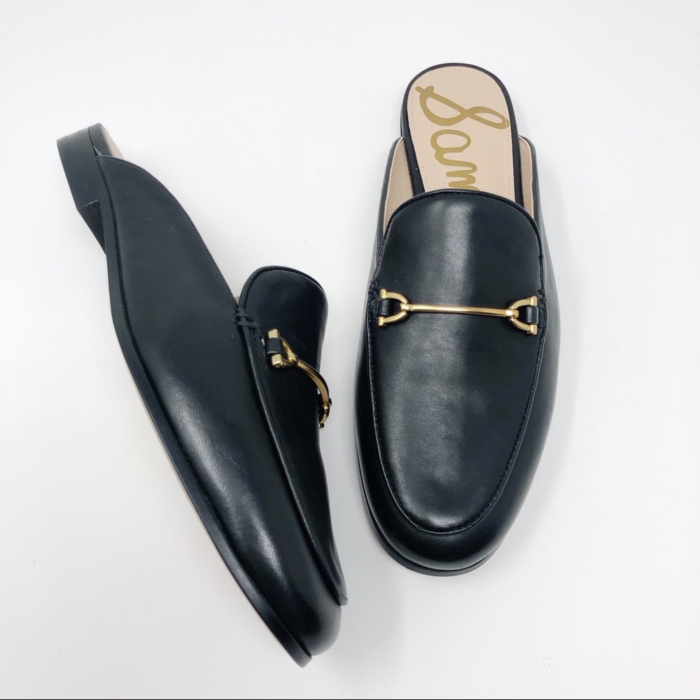 Sam Edelman Lounette Black Leather Mules - Picture 9 of 11